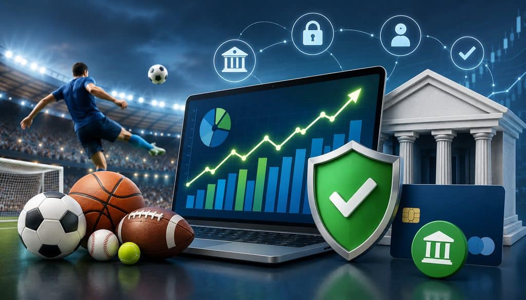 Sports betting bank authorization rate analytics illustration