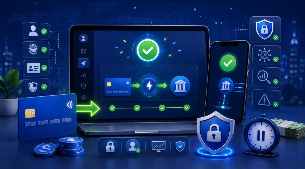 Secure instant payouts with push-to-card, RTP, withdrawal holds, and fraud controls