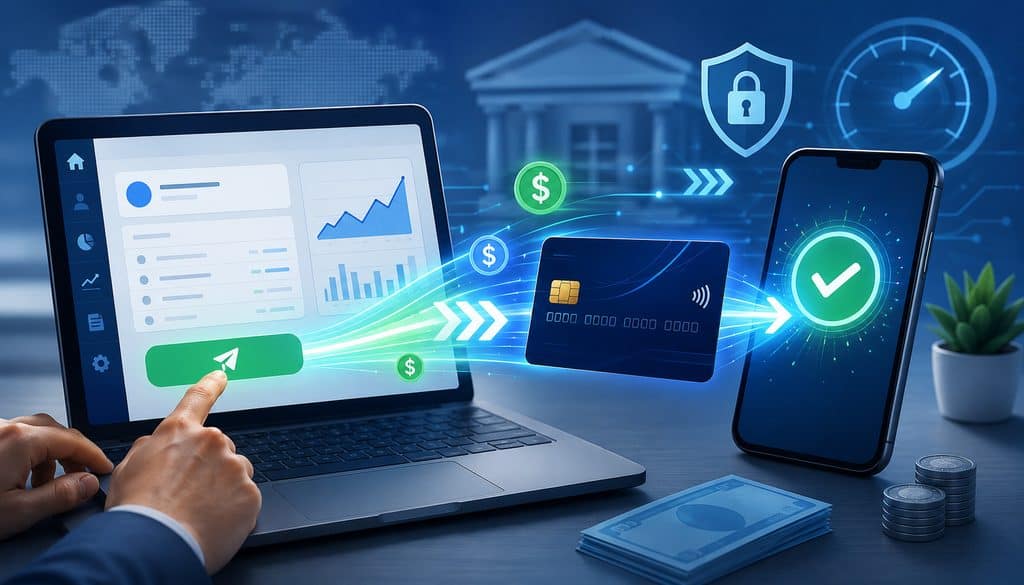 Push-to-card payout transfer from merchant platform to customer card