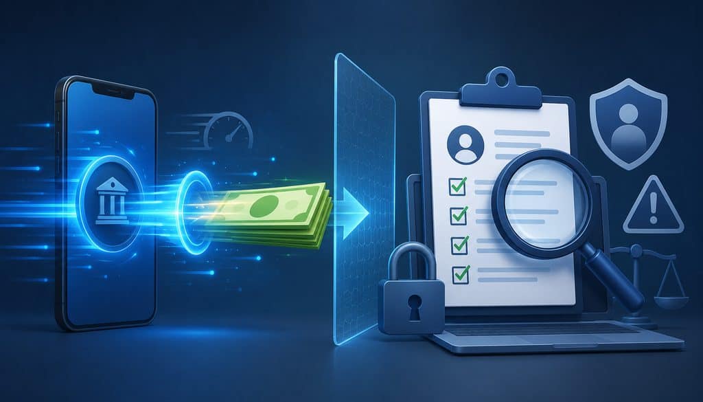 Fast payment withdrawal with security and compliance review